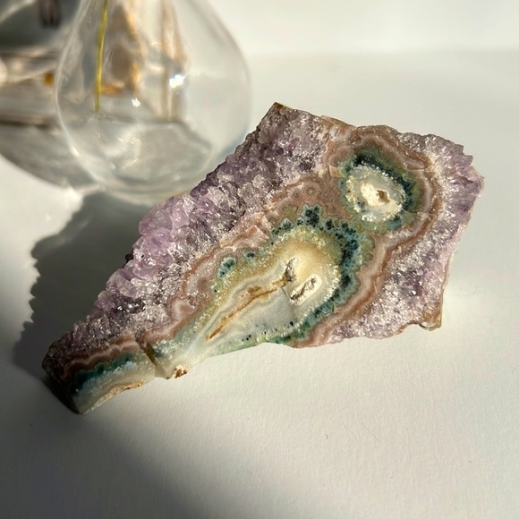 Amethyst Stalactite Uruguay Crystal Crystalline Structure Raw Mineral - Picture 4 of 12